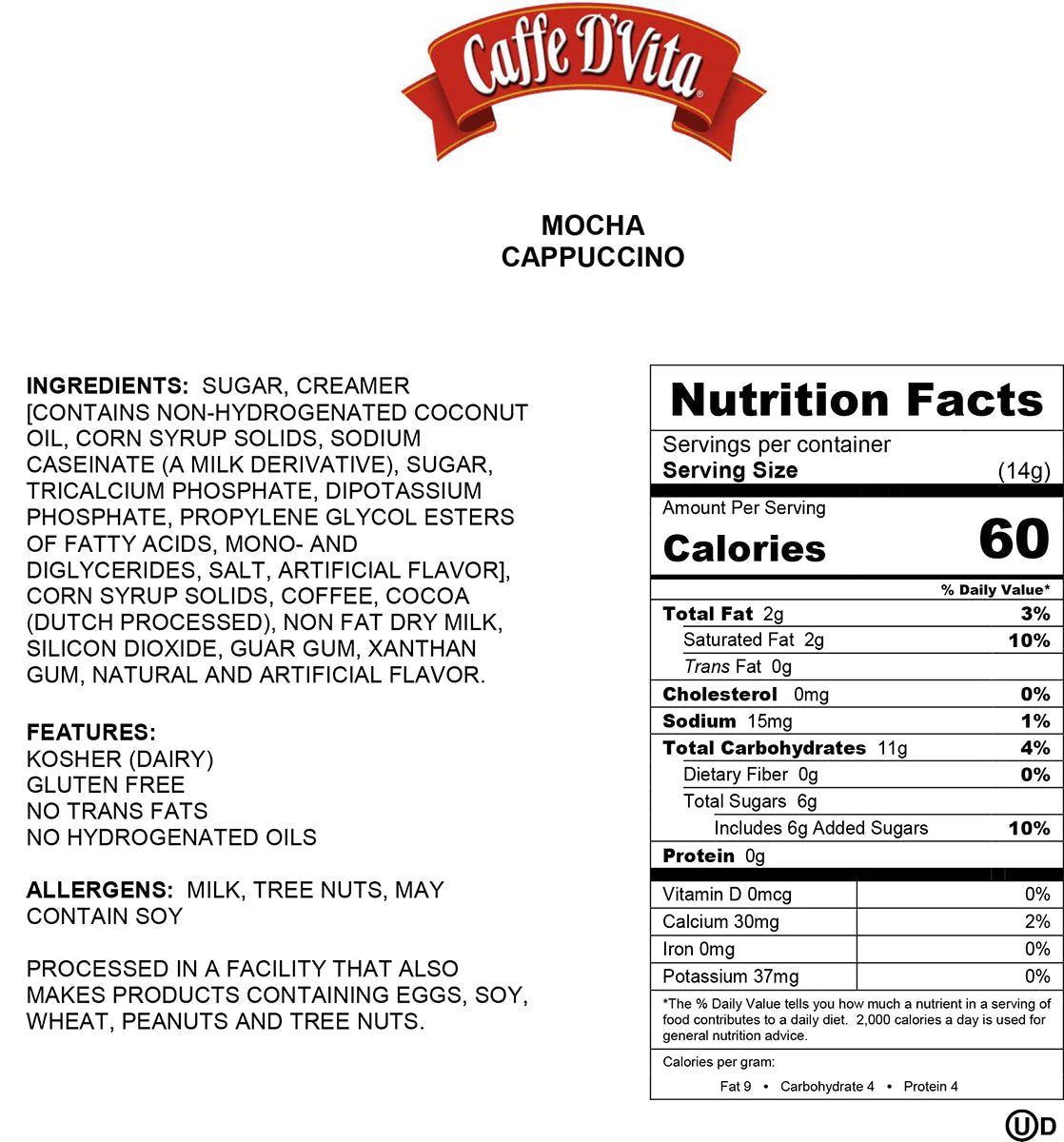 Caffe D’Vita Mocha Cappuccino 1lb