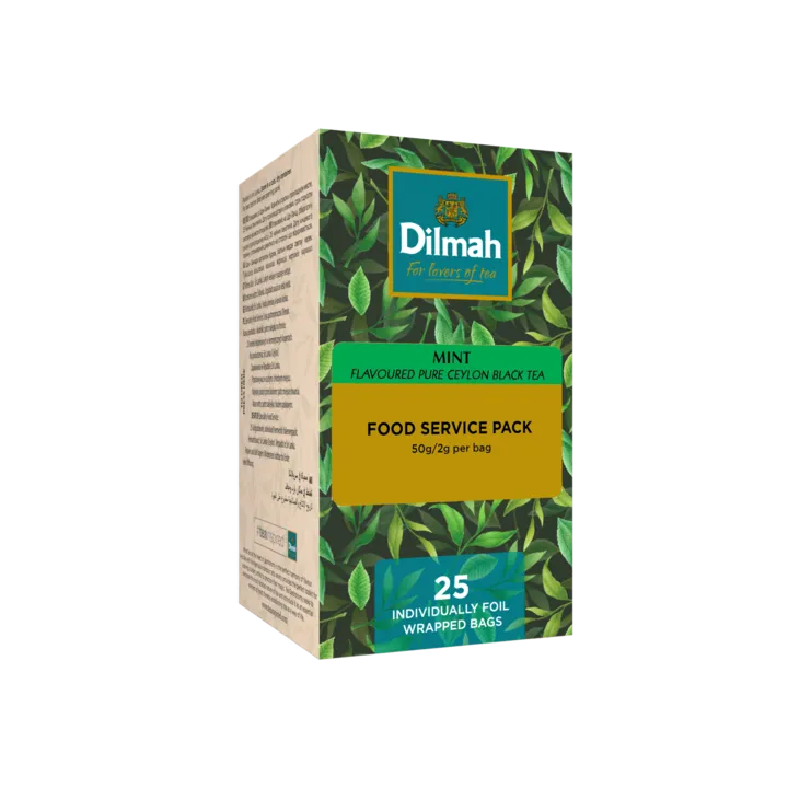 Dilmah Mint Ceylon Black Tea – 25 Teabags (per pack)