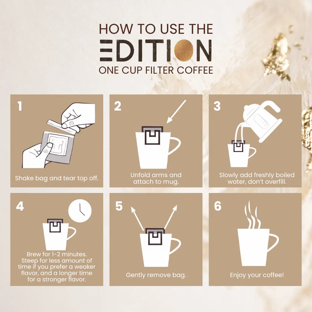 EDITION New York Organic Medium Roast Single-Serve Drip Coffee 10 Sachets
