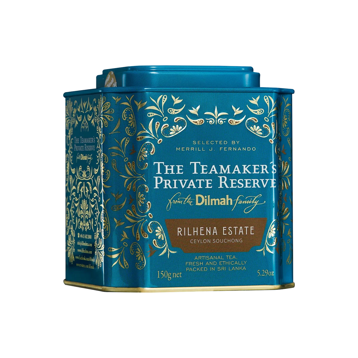 The Teamaker’s Private Reserve Rilhena Estate Ceylon Souchong Black Tea Caddy – 150g Loose Leaf