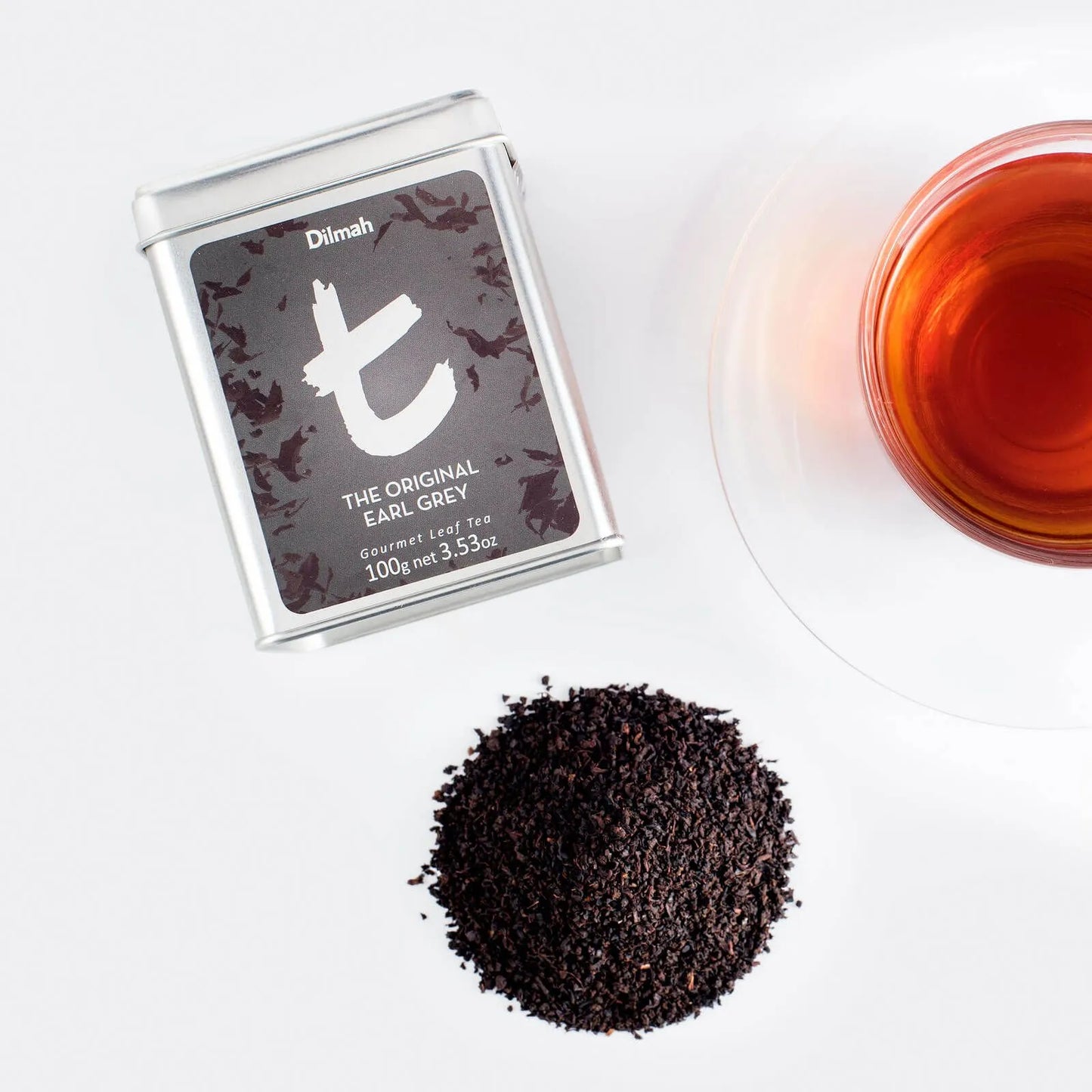 Dilmah t-Series The Original Earl Grey Ceylon Black Tea Tin Caddy