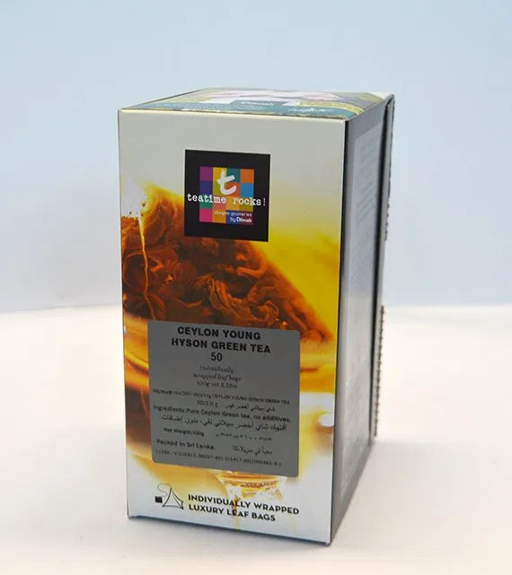 Dilmah Ceylon Young Hyson Green Tea 50 teabags (per pack)