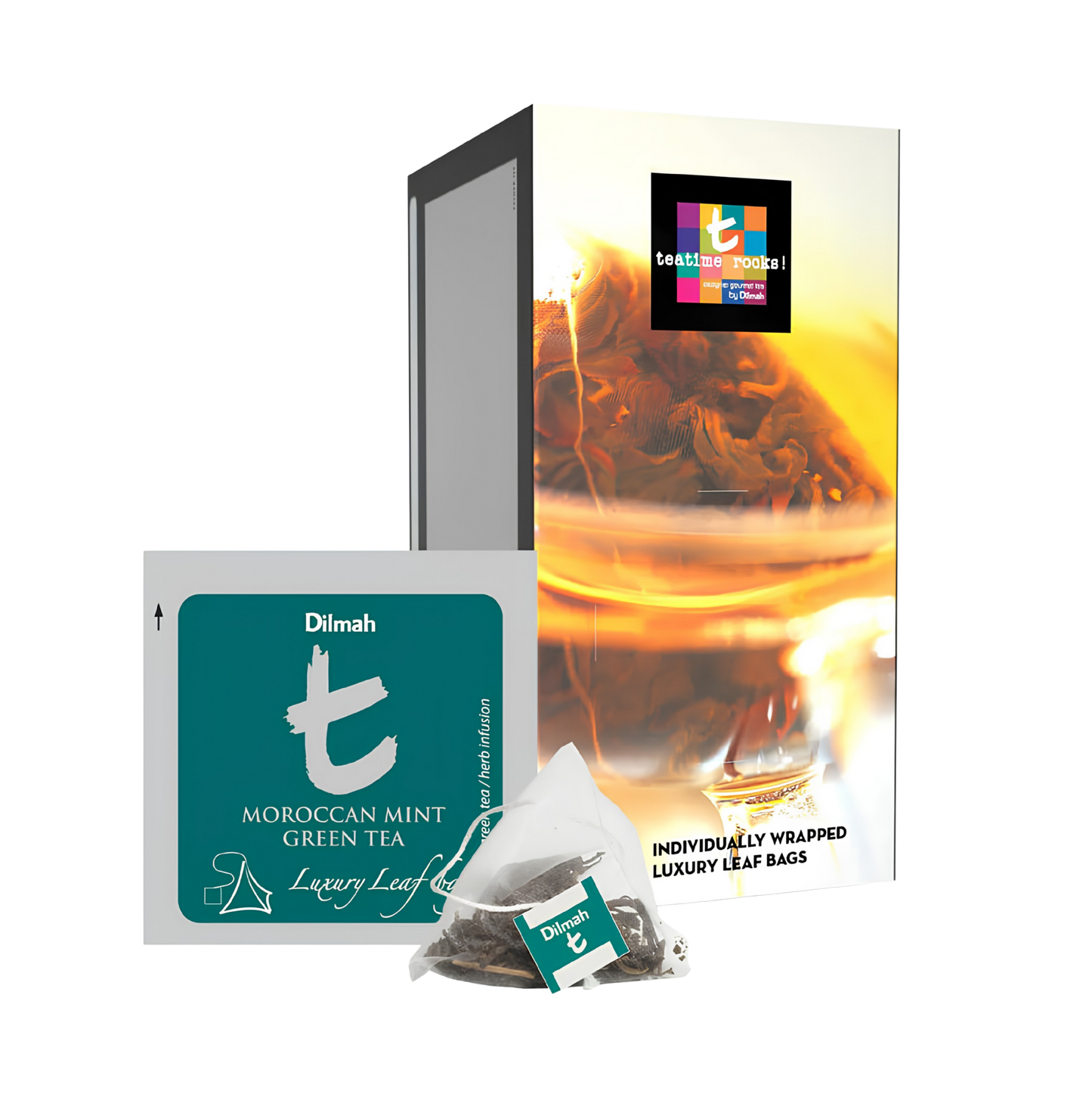 Dilmah t-Series Moroccan Mint Green Tea 50 teabags (per pack