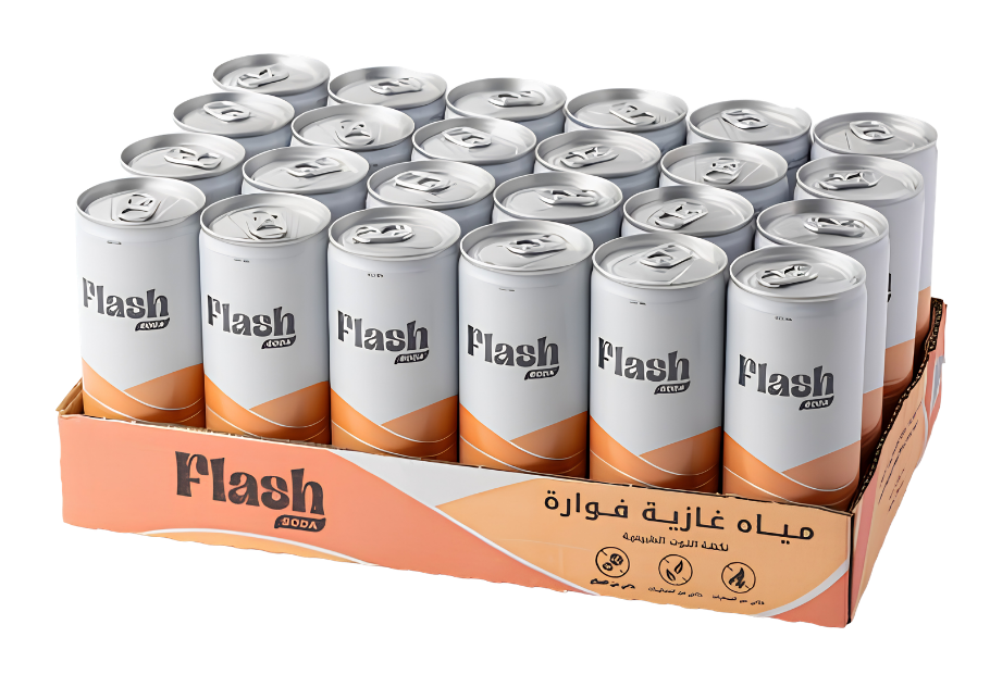 Flash Soda Sparkling Water Raspberry 250ml - Per box 24pcs
