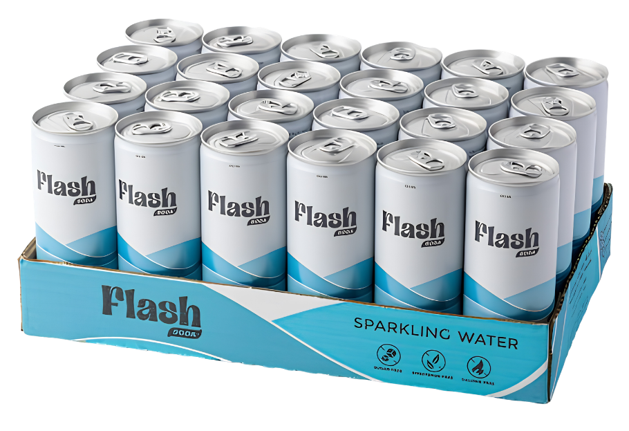 Flash Soda Sparkling Water 250ml - Per box 24pcs