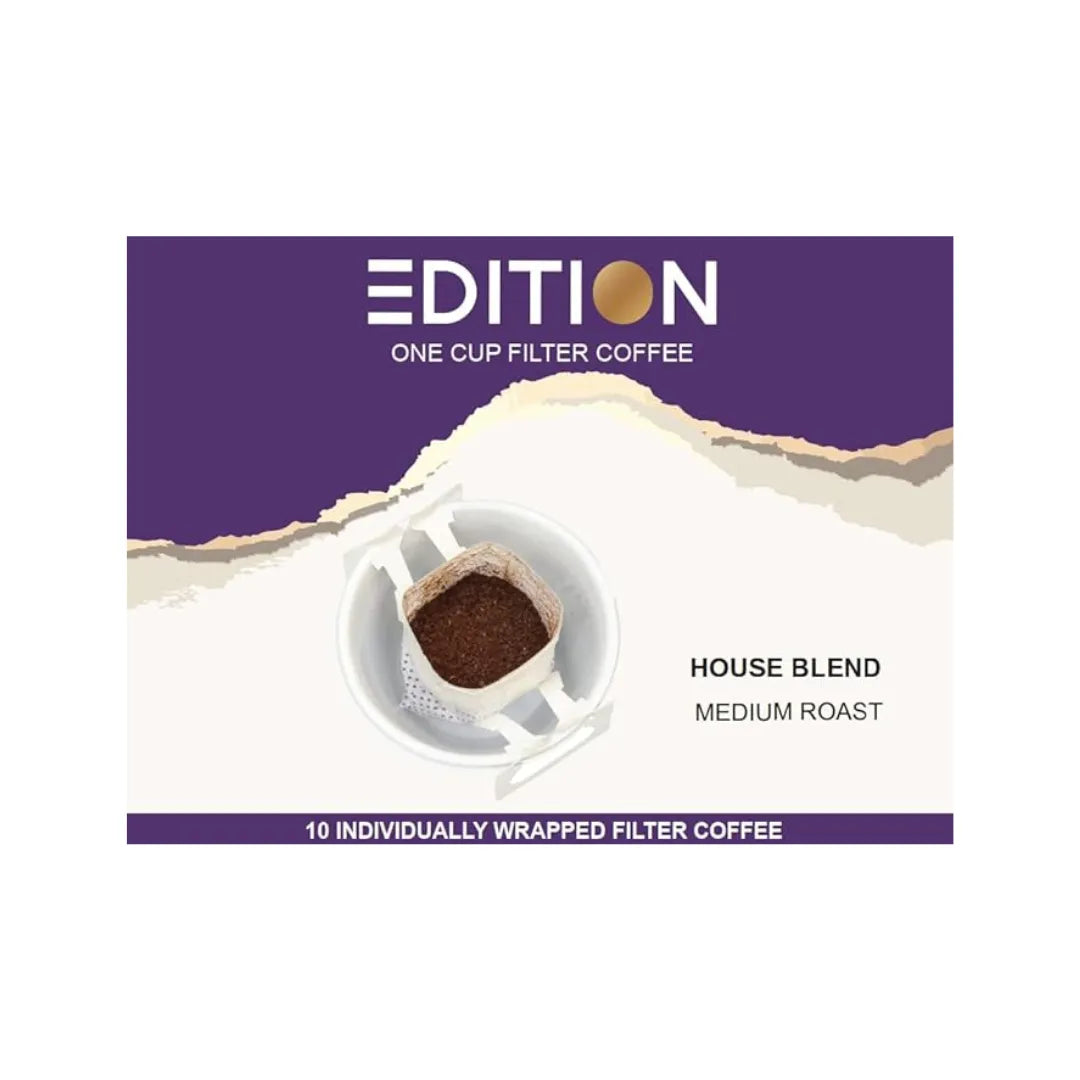 EDITION House Blend Medium Roast Single-Serve Drip Coffee 10 Sachets