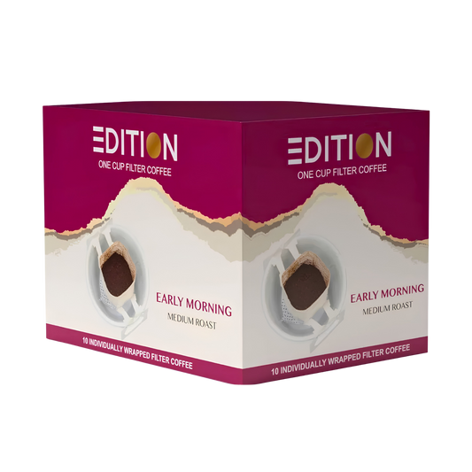 EDITION Early Morning Blend Medium Roast Single-Serve Drip Coffee 10 Sachets