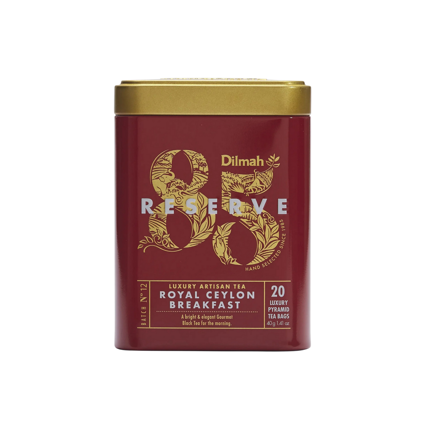 Dilmah 85 Reserve Royal Ceylon Breakfast Tea Tin Caddy