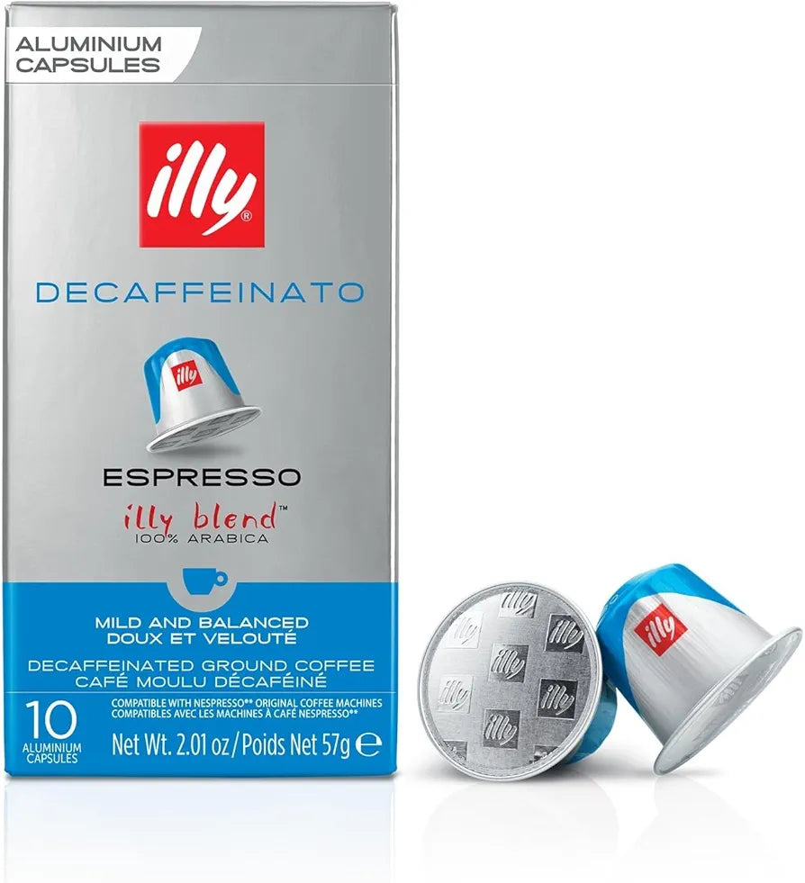 ILLY Espresso Decaffeinato - 10 Aluminum Capsules