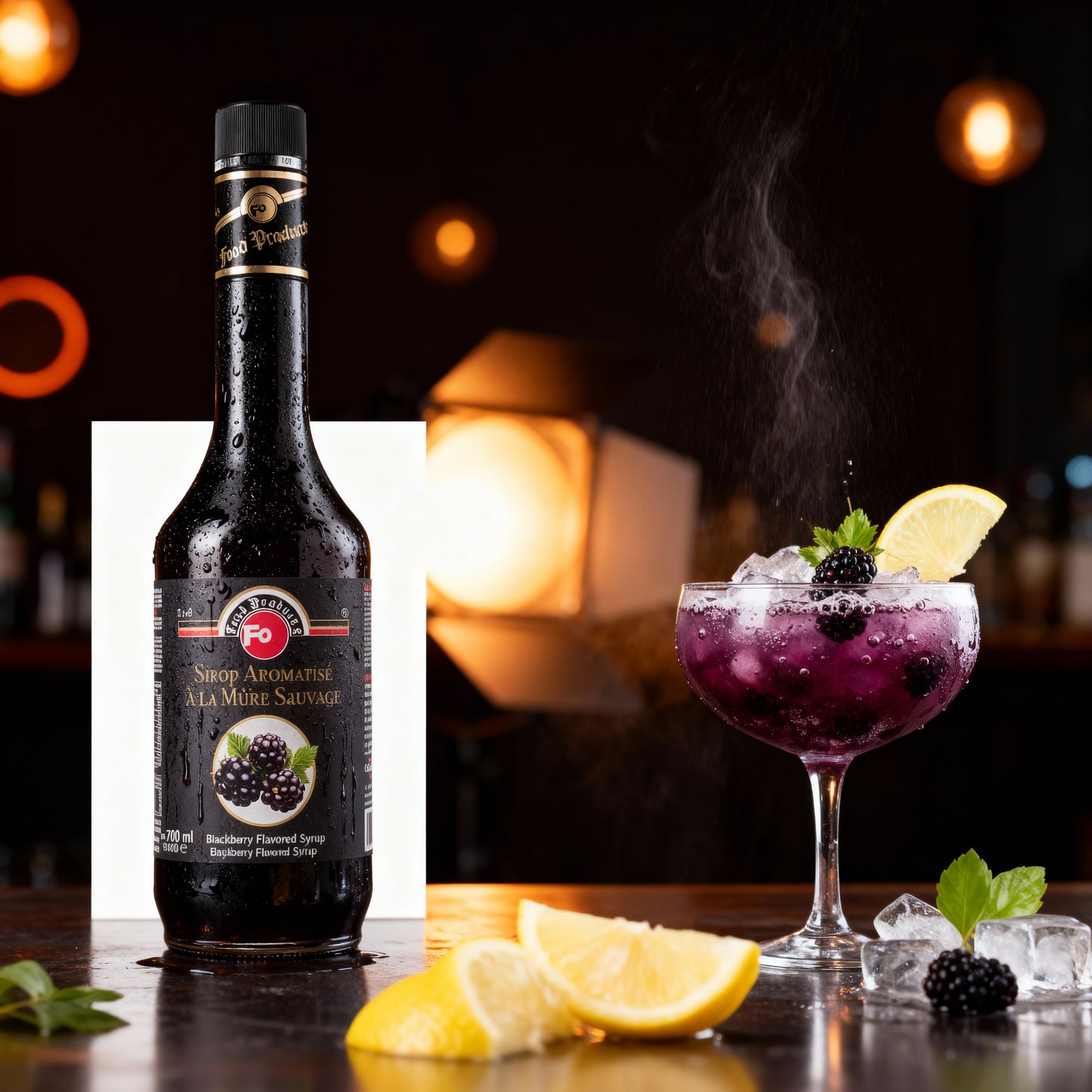 FO Blackberry Flavored Cocktail Syrup 700ml