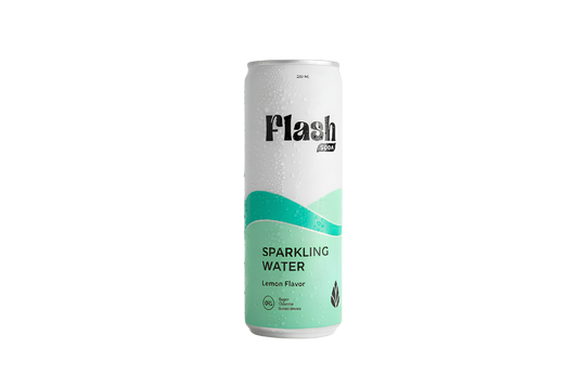 Flash Soda Sparkling Water Lemon 250ml - Per box 24pcs