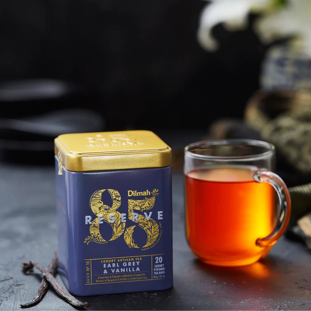 Dilmah 85 Reserve Earl Grey & Vanilla Tea Tin Caddy