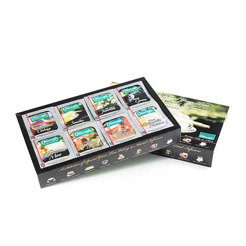 Gift of Green – A Selection of Green Teas, Oolong and Infusions 8×10 Individually Wrapped Tea Bags