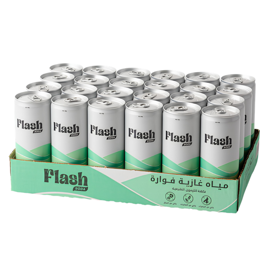 Flash Soda Sparkling Water Lemon 250ml - Per box 24pcs