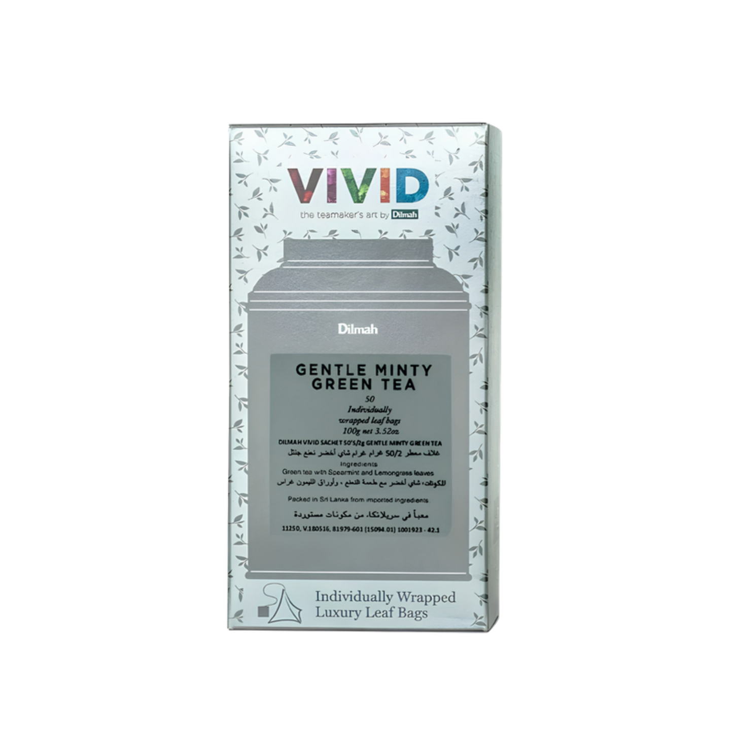 Dilmah Vivid Gentle Minty Green Tea – 50 Teabags